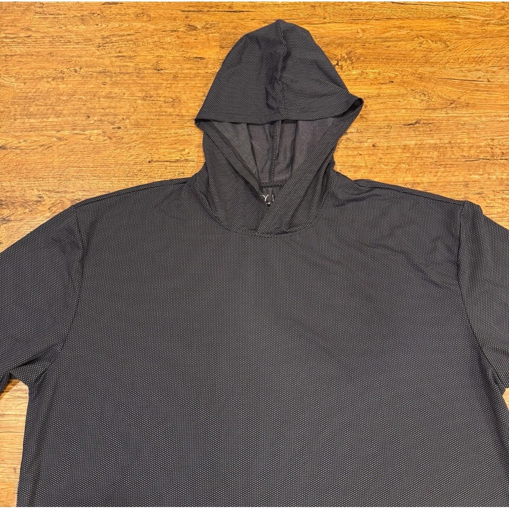BYLT Black Performance Golf Pulse Pullover Drop-Cut Hoodie Sweatshirt Men's 2XL